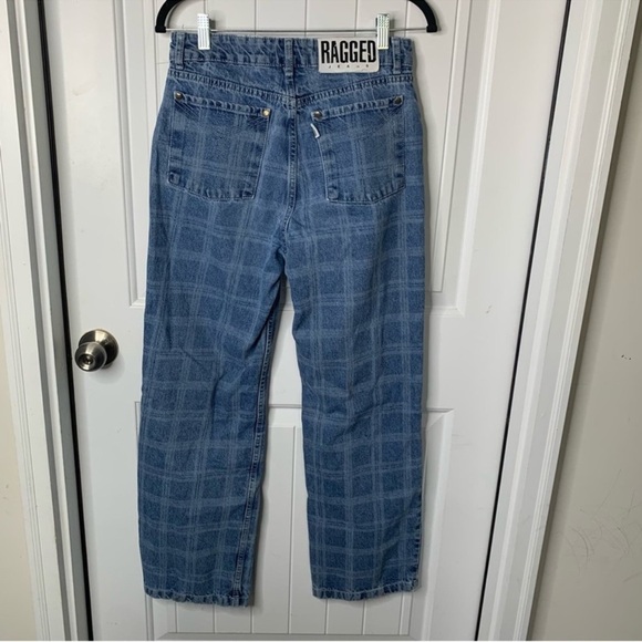 The Ragged Priest plaid straight leg Dad jeans size 28 - Picture 2 of 11